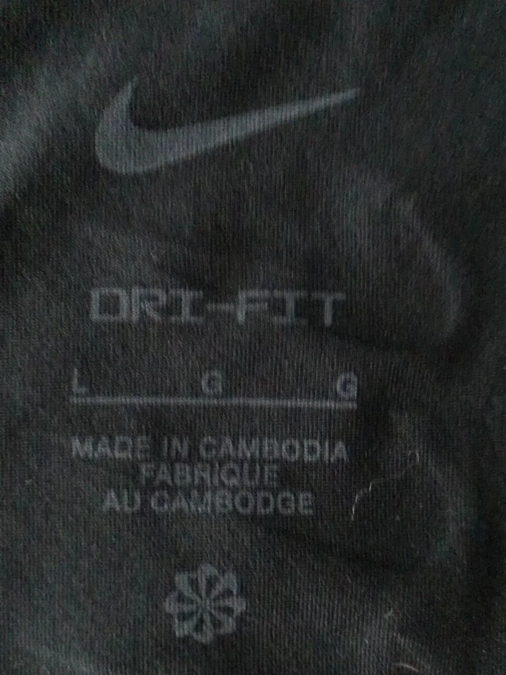NIKE DRI-FIT NWOT Sleeveless Scoop Neck Black Athletic Tee L_6